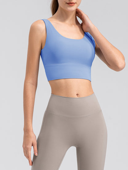 Scoop Neck Wide Strap Active Tank