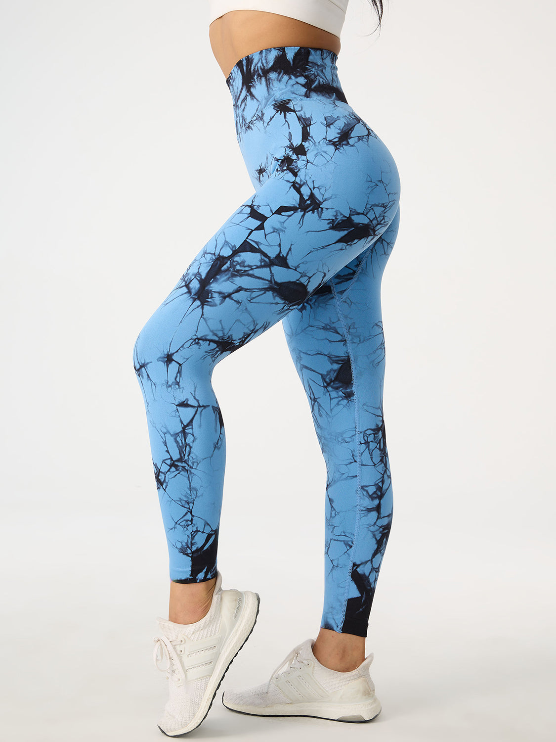 Printed High Waist Active Pants