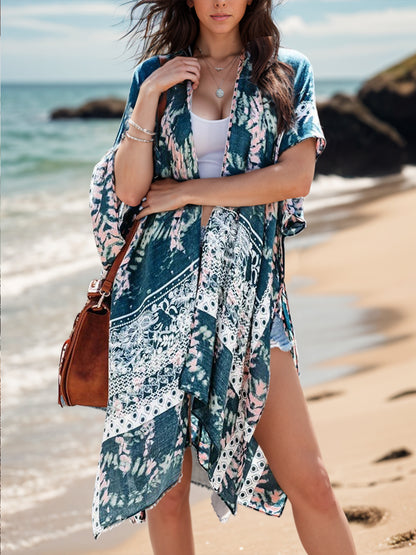 Printed Open Front Cover-Up