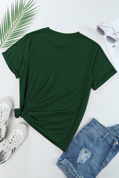 MAMA Round Neck Short Sleeve T-Shirt