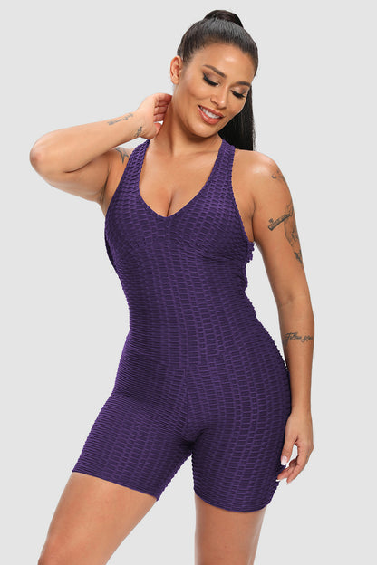 Crisscross Wide Strap Active Romper