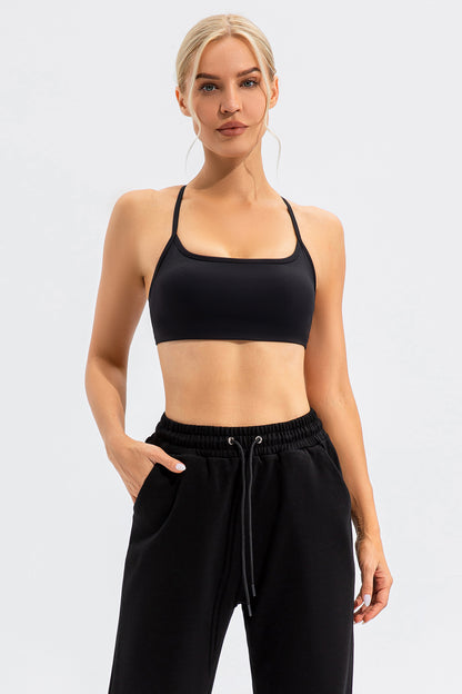 Crisscross Spaghetti Strap Active Cami